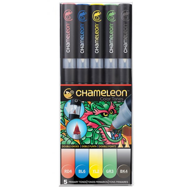 Chameleon 5-pen Primary Tones Set